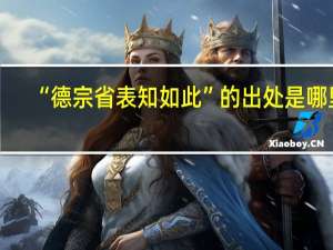 “德宗省表知如此”的出处是哪里