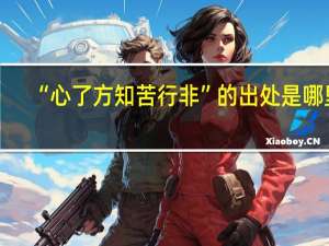“心了方知苦行非”的出处是哪里