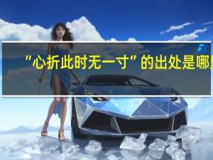 “心折此时无一寸”的出处是哪里