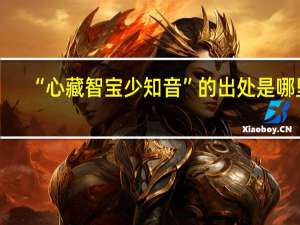 “心藏智宝少知音”的出处是哪里