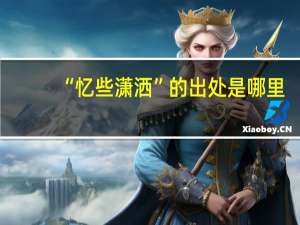 “忆些潇洒”的出处是哪里