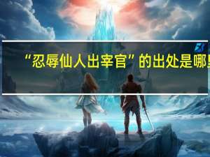 “忍辱仙人出宰官”的出处是哪里