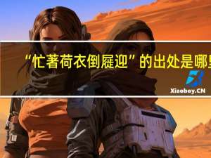 “忙著荷衣倒屣迎”的出处是哪里