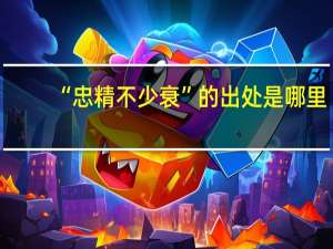 “忠精不少衰”的出处是哪里