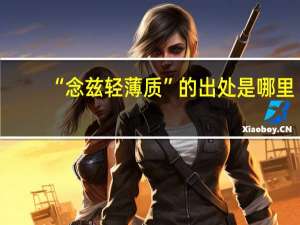 “念兹轻薄质”的出处是哪里