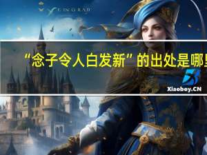 “念子令人白发新”的出处是哪里