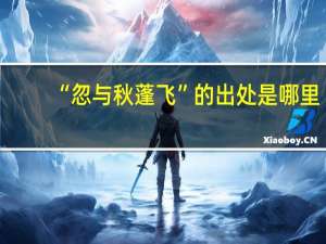“忽与秋蓬飞”的出处是哪里