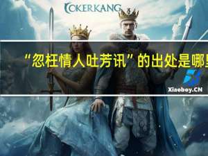 “忽枉情人吐芳讯”的出处是哪里