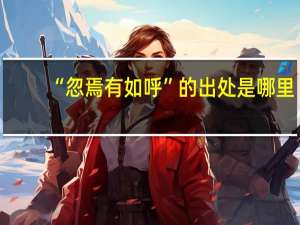 “忽焉有如呼”的出处是哪里