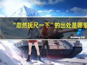 “忽然撫尺一下”的出處是哪里