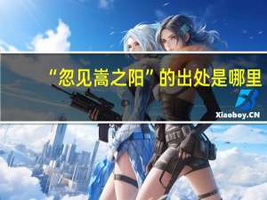 “忽见嵩之阳”的出处是哪里