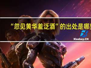 “忽见黄华羞泛酒”的出处是哪里