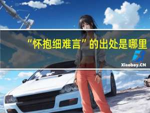 “怀抱细难言”的出处是哪里
