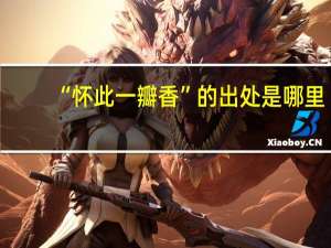 “怀此一瓣香”的出处是哪里
