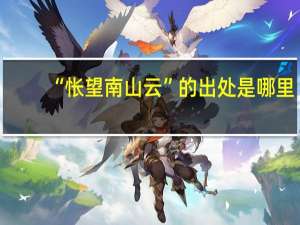 “怅望南山云”的出处是哪里