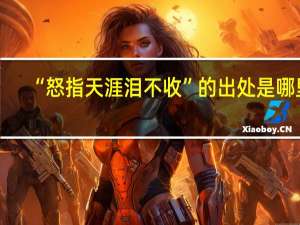 “怒指天涯泪不收”的出处是哪里