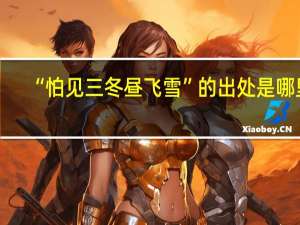 “怕见三冬昼飞雪”的出处是哪里