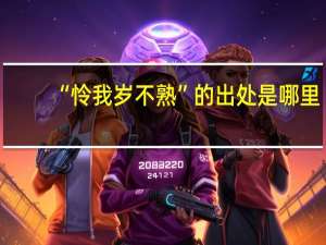 “怜我岁不熟”的出处是哪里