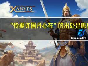 “怜渠许国丹心在”的出处是哪里