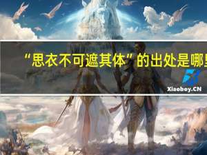 “思衣不可遮其体”的出处是哪里