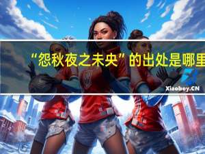 “怨秋夜之未央”的出处是哪里