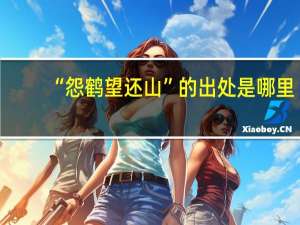 “怨鹤望还山”的出处是哪里