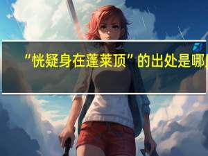 “恍疑身在蓬莱顶”的出处是哪里