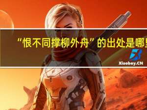 “恨不同撑柳外舟”的出处是哪里