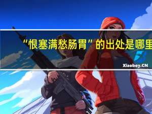 “恨塞满愁肠胃”的出处是哪里