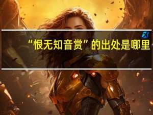 “恨无知音赏”的出处是哪里