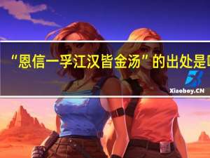 “恩信一孚江汉皆金汤”的出处是哪里