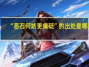 “恶石何妨更痛砭”的出处是哪里