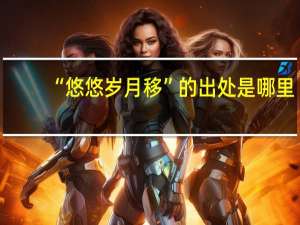 “悠悠岁月移”的出处是哪里