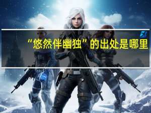 “悠然伴幽独”的出处是哪里