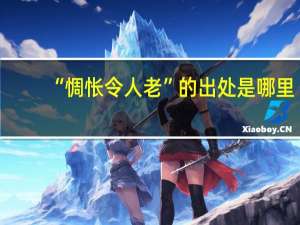 “惆怅令人老”的出处是哪里