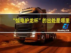 “惊电护龙杯”的出处是哪里