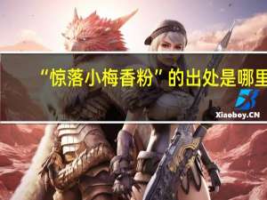 “惊落小梅香粉”的出处是哪里