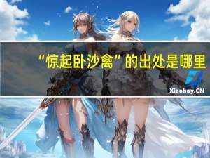 “惊起卧沙禽”的出处是哪里