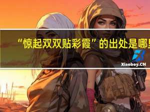 “惊起双双贴彩霞”的出处是哪里