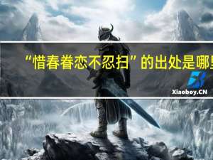 “惜春眷恋不忍扫”的出处是哪里
