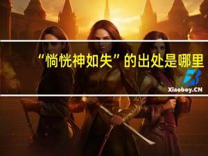 “惝恍神如失”的出处是哪里