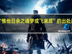 “惟他日余之魂梦或飞来耳”的出处是哪里