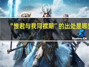 “惟君与我同襟期”的出处是哪里