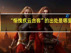 “惭愧疚云台客”的出处是哪里