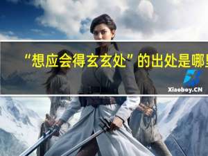 “想应会得玄玄处”的出处是哪里
