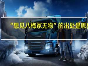 “想见八梅冢无物”的出处是哪里