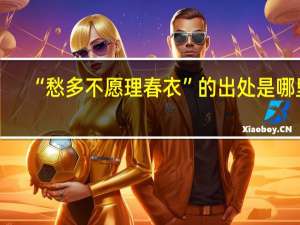 “愁多不愿理春衣”的出处是哪里