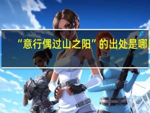 “意行偶过山之阳”的出处是哪里