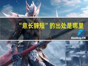 “意长辞短”的出处是哪里