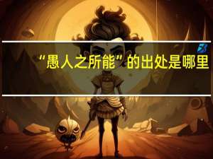“愚人之所能”的出处是哪里